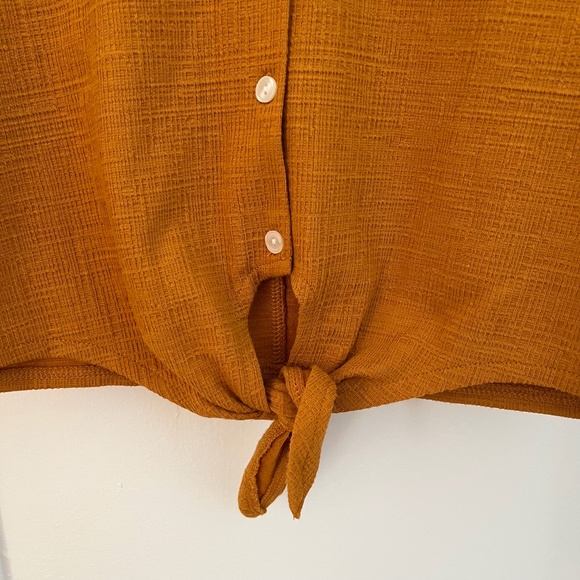 J. Crew | Textured tie-front top - Picture 4 of 4